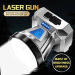 laser gun argent noir led moderne rechargeable display panel usb port