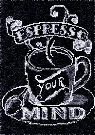 tapis moderne motif express your mind noir tapis coudre coeurs multicolores instructions grille