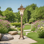 lampe jardin or noir classique vintage éclairage extérieur led ip65