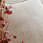 housse coussin carré motif floral rustique polyester beige pompons décoratif intérieur voiture