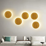 lampes murales modernes bois clair led minimalistes chambre cuisine salle manger