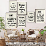 Un espace de détente et de motivation, avec des messages d'encouragement pour une vie saine et épanouie.