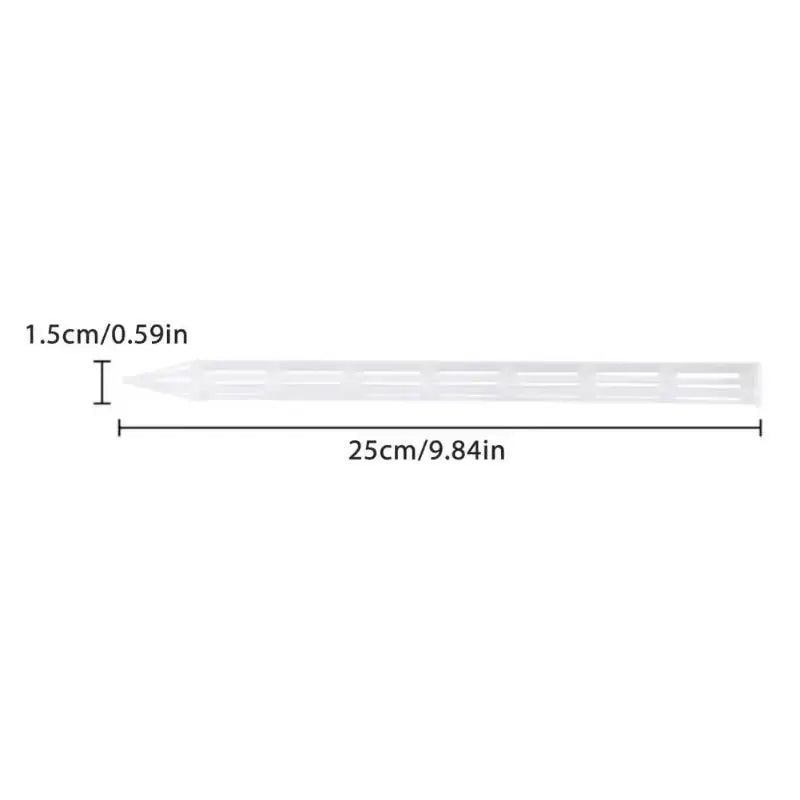 tuteur plante transparent perforations moderne eyelets plastique growth support jardin pot plantes