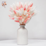 décoration maison bouquet fleurs séchées blanches roses naturelles minimalistes événements anniversaires fêtes