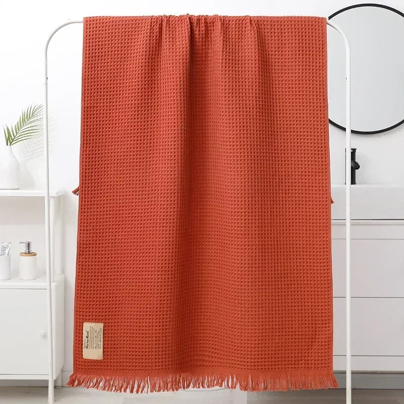 serviette bain coton géométrique rapide moderne multicolore grande taille bleu marine gris rose vert