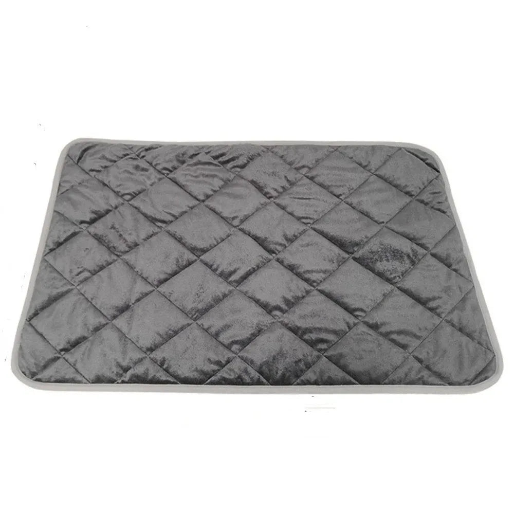 tapis lit animaux compagnie imperméable coton quilt losanges gris moderne confortable