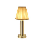 lampe table moderne dorée plissée led rechargeable nuit chambre coucher décoration nordiqueOpaque
