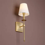 lampe murale classique or abat jour blanc élégante cuisine chambre entrée fixée mur moderne