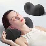 oreiller cervical mousse mémoire forme concave noir doux ergonomique literie voyage handwash polyester coton