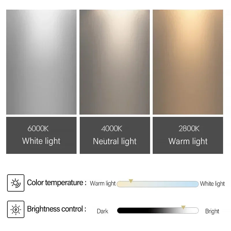 lampe moderne lune texture blanc gris réglable intensité 36w 48w
