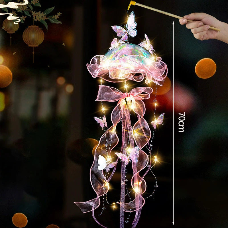 méduses lumineuses multicolores transparentes modernes guirlande lumineuse décoration chambre événement festive
