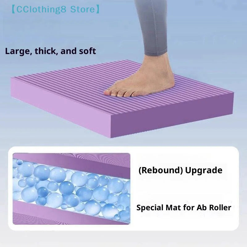 tapis yoga violet rayures horizontales mousse épaisse antidérapant stabilisation tronc yoga exercices physiques