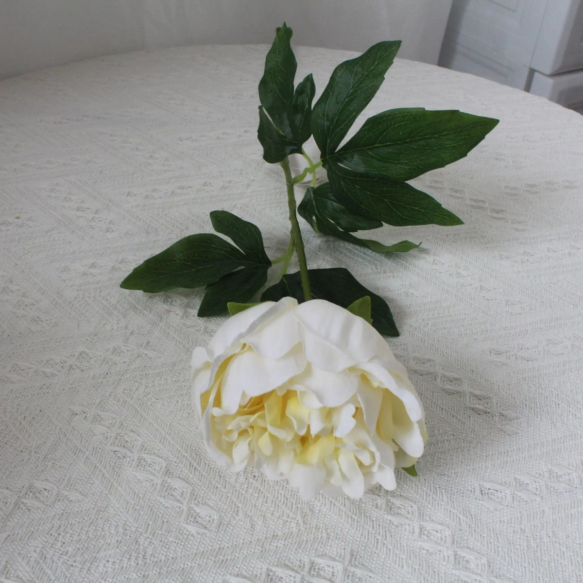 bouquet fleurs artificielles pivoine rose blanche rouge feuilles vertes mariage anniversaireintérieurDecorationFete