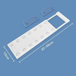 étagères modulables blanc motif fleurs modernes clips réutilisables acier durable 10x32 48cm