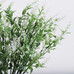 plantes artificielles herbe fine violet rouge rose blanc moderne extérieur intérieur décoration anniversaire mariage