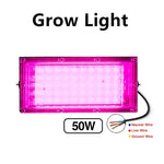 lampe led full spectrum 50w 100w noir blanc rose moderne clips cabled interrupteur grow