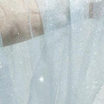 tissu pailleté blanc doré élégant décoration couture 45x150cm glamour opaque bricolage