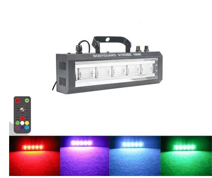 projecteur led 100w stroboscopique commande sonore dj discothèque fête lumière moderne
