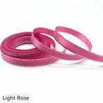 rubans satinés élégants couleur unie opaque 6mm largeur po yards blanc rose rouge bleu