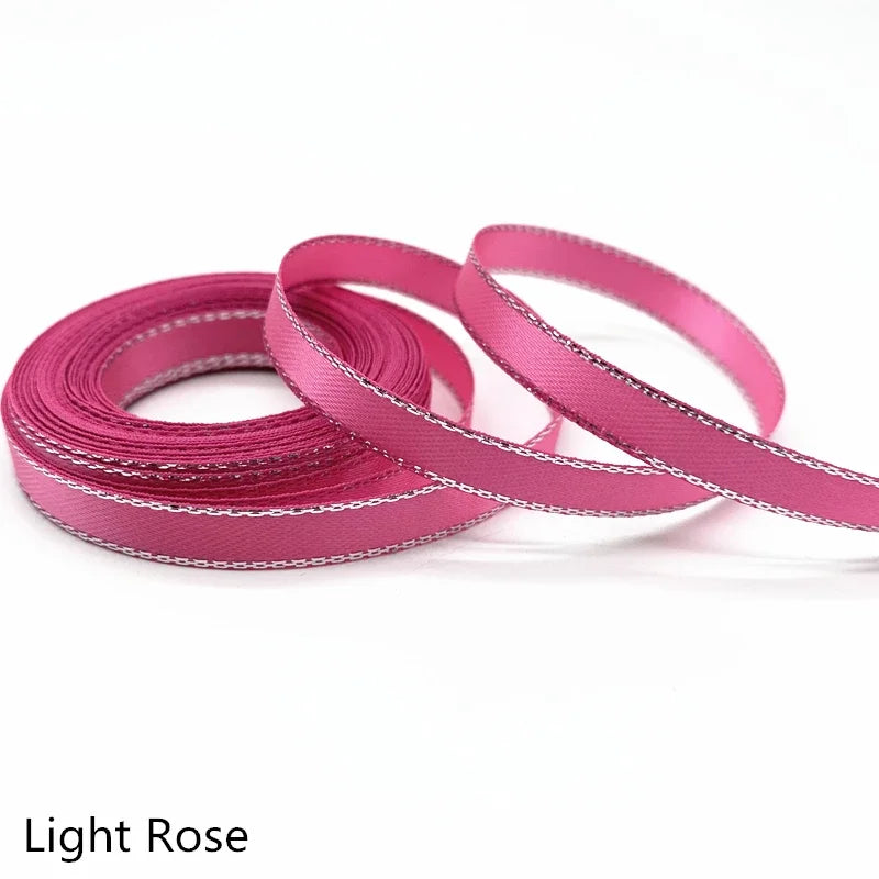 rubans satinés élégants couleur unie opaque 6mm largeur po yards blanc rose rouge bleu