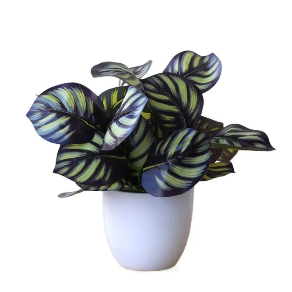 plantes artificielles vertes bonsaï ornement accessoires photo scindapsus pot rotin extérieur moderne