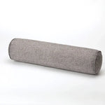 coussin rectangulaire patchwork moderne texture lin beige gris bleu marine decoratif memoire forme corporelle