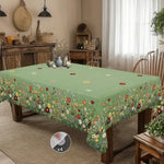 nappe fleurs colorées imperméable machine clips vert clair classique mariage fête anniversaireextérieur
