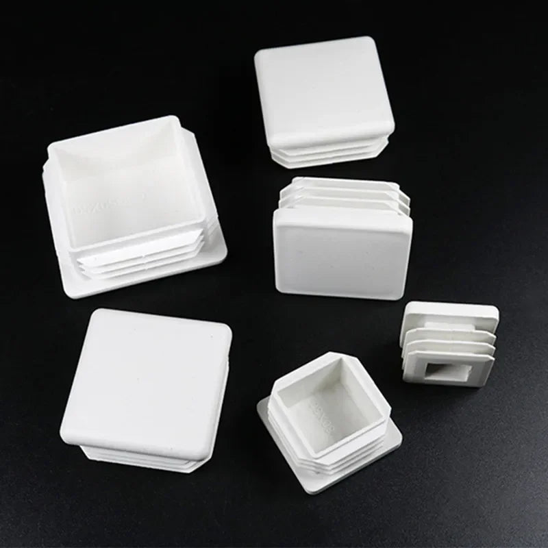 plaque finition profilés métalliques blanc moderne 25x25mm adhésif