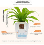 pots fleurs muraux double couche gris vert moderne crochets plante verte plastique pp