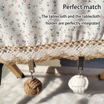 pinces linge décoratives rustique blanc beige marron clair tressé fil nœud clip métallique événements