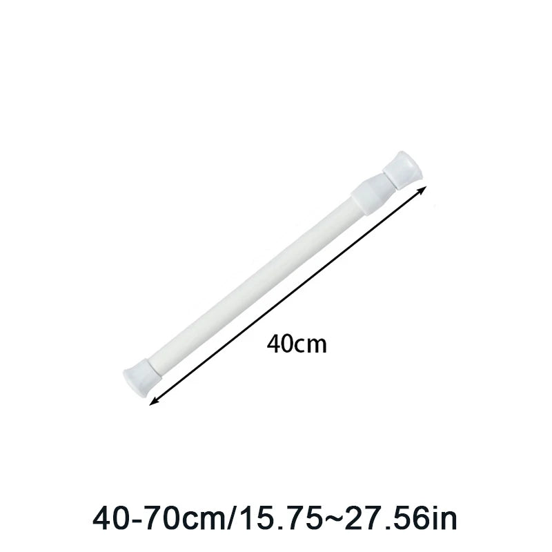 support mural extensible blanc moderne clips adhésifs hooks fixations sans perçage métal réglable salle