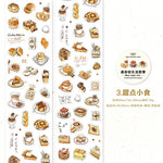 sticker autocollant kawaii dessins animés géométriques multicolores scrapbooking diy journal craft fournitures