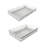 plateau rangement alimentaire industriel gris blanc fruits légumes pizza pâte cuisson bakery kitchen commercial