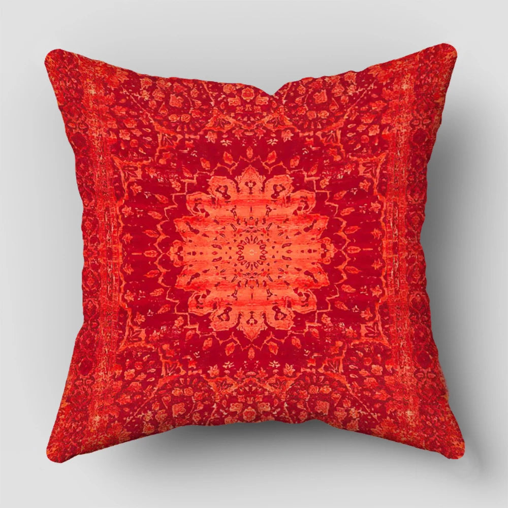 taies d'oreiller motif ethnique couleurs vives traditionnel décoratif maison voiture 45x45cm
