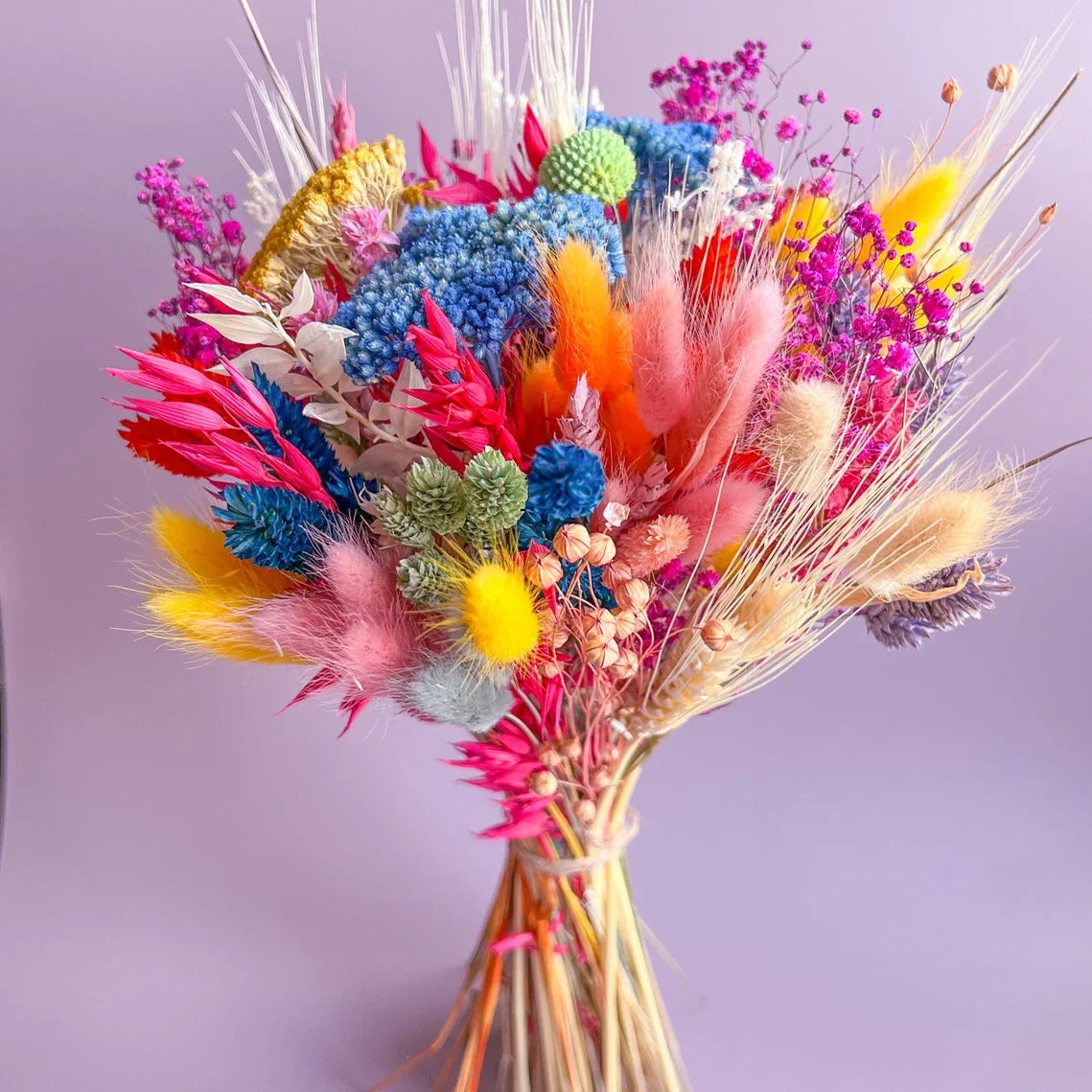 bouquet fleurs artificielles roses pampas boho décoration maison anniversaire valentin