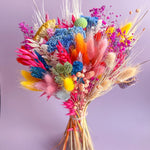 bouquet fleurs artificielles roses pampas boho décoration maison anniversaire valentin