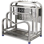 Porte-couteau multifonctionnel gris foncé ajoutant une touche contemporaine à une décoration intérieure
