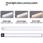 veilleuse led rechargeable usb capteur mouvement adhésive moderne 60cm 40cm 20cm blanc minimaliste