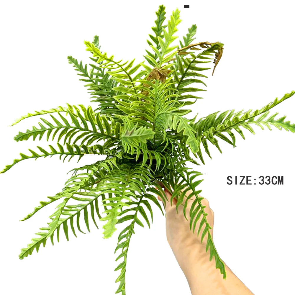 plantes artificielles fougère herbe perse accessoires muraux décoration moderne extérieur intérieur vert brun minimalistes