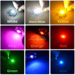 Diodes LED Blanc Rouge Bleu Vert Jaune Circulaire Points Lumineux Opacité Moderne