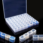 boîtes rangement bijoux plastique réutilisable 28 56 grilles compartiments modernes clips fermeture transparentes