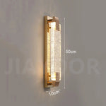 lampe murale moderne or cristal led élégante éclairage ambiance chambre salon
