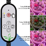 lampe croissance led noir moderne minuterie usb 5v têtes crochets réglable auto