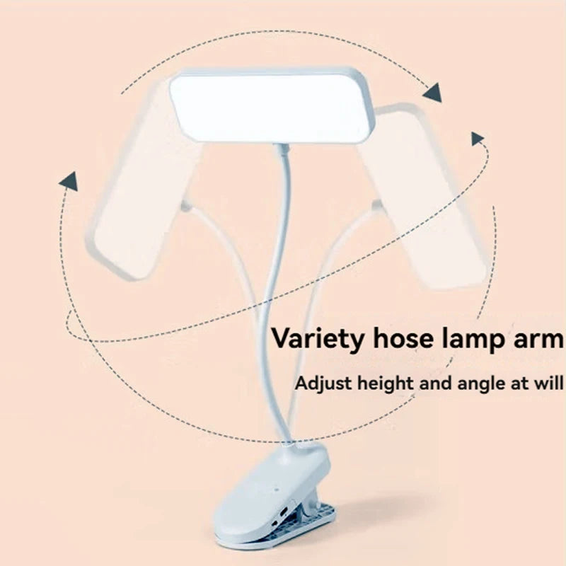 lampe moderne rechargeable led blanc clipser étudiant chambre dormir étude USB