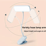 lampe moderne rechargeable led blanc clipser étudiant chambre dormir étude USB
