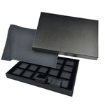 boîtes bijoux noir blanc compartiments carrés moderne storage box organizer showcasegems