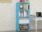 étagère modulaire étagères murales livres modernes minimaliste pois tissu meuble salon