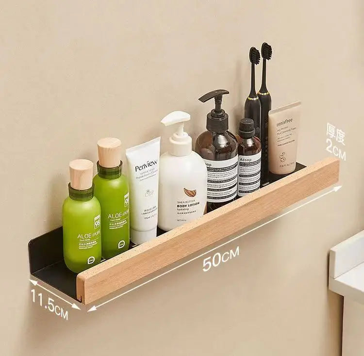 étagère murale bois blanc moderne rangement salle bain efficace anti humidité résistante corrosion minimaliste