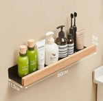 étagère murale bois blanc moderne rangement salle bain efficace anti humidité résistante corrosion minimaliste