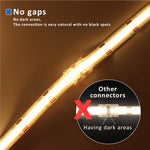 connecteurs led transparents 2pin 3pin clips câbles rgb cct cob 5v 12v 30v ul
